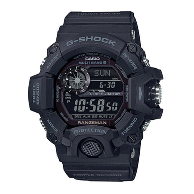 Casio G-Shock Master of G Rangeman Blackout Black Resin Band Watch GW9400-1B GW-9400-1B Watchspree