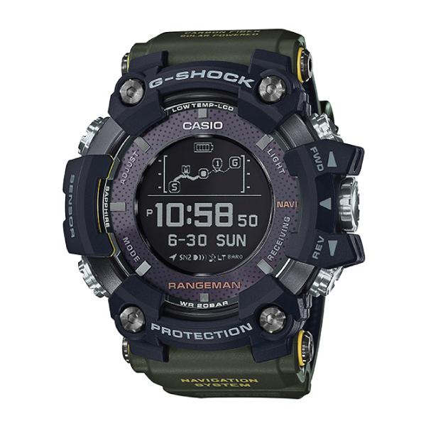 Casio G-Shock Master of G Rangeman Carbon Fiber Insert Green Resin Band Watch GPRB1000-1B GPR-B1000-1B Watchspree