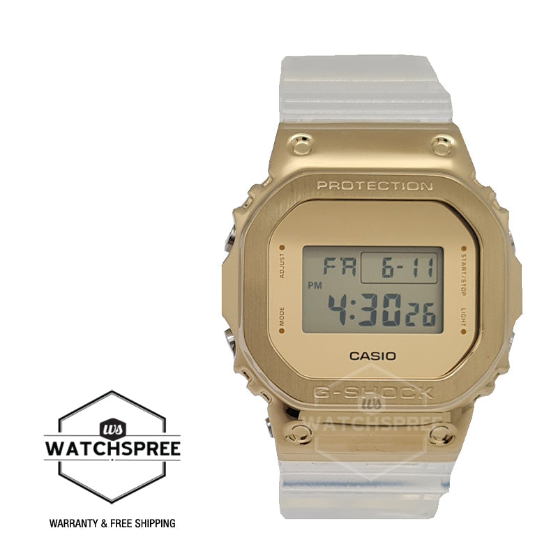 Casio G-Shock Metal Covered GM-5600 Lineup Clear Semi-Transparent Resin Band Watch GM5600SG-9D GM-5600SG-9D GM-5600SG-9 Watchspree