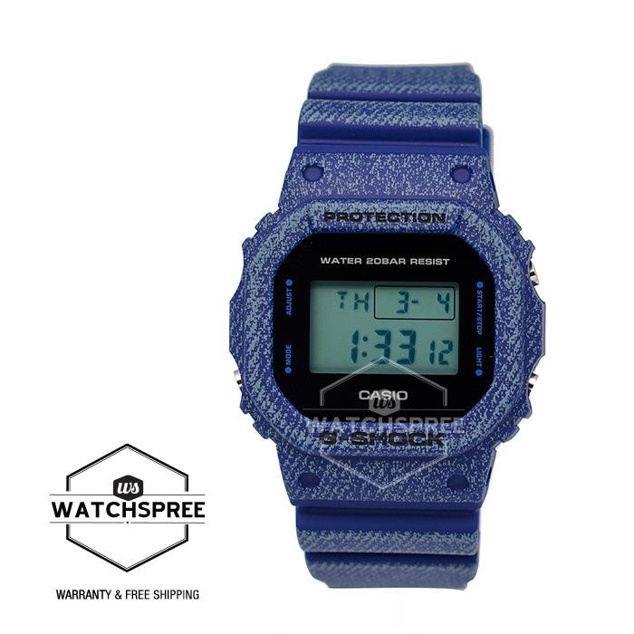 Casio G-Shock New DENIMÕD COLOR Limited Models Dark Blue Resin Watch DW5600DE-2D