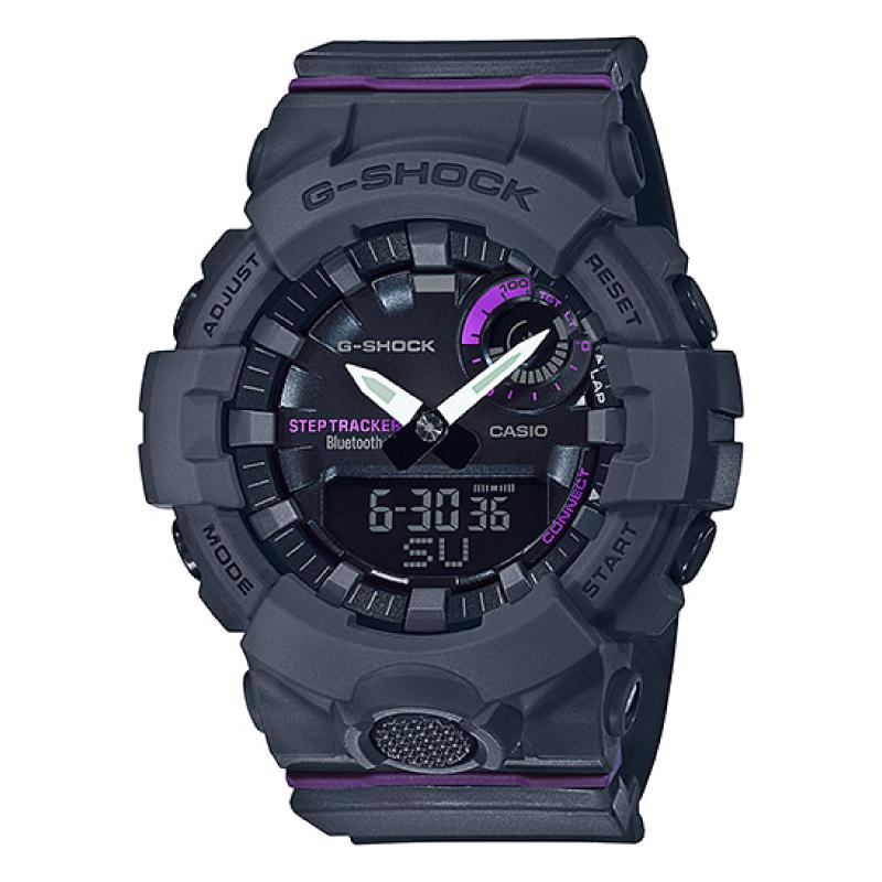 Casio G-Shock S Series G-Squad Bluetooth¨ Grey Resin Band Watch GMAB800-8A GMA-B800-8A