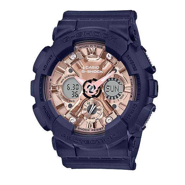 Casio G-Shock S Series GMA-120 Blue Resin Band Watch GMAS120MF-2A2 GMA-S120MF-2A2 Watchspree