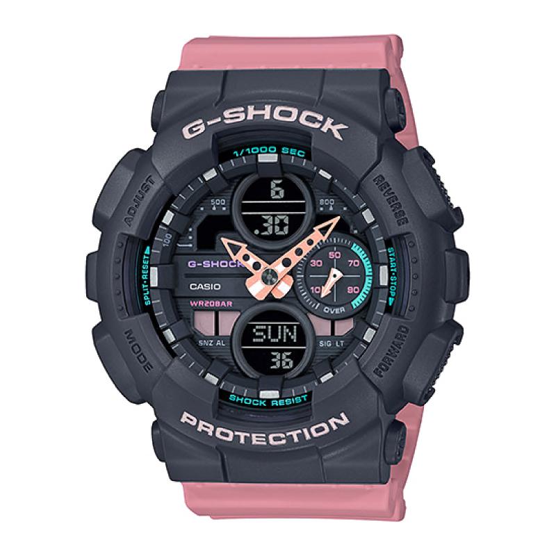 Casio G-Shock S Series GMA-S140 Lineup Pink Resin Band Watch GMAS140-4A GMA-S140-4A Watchspree