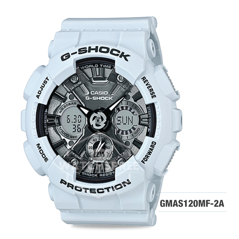 Casio G-Shock S Series Light Blue Resin Band Watch GMAS120MF-2A Watchspree