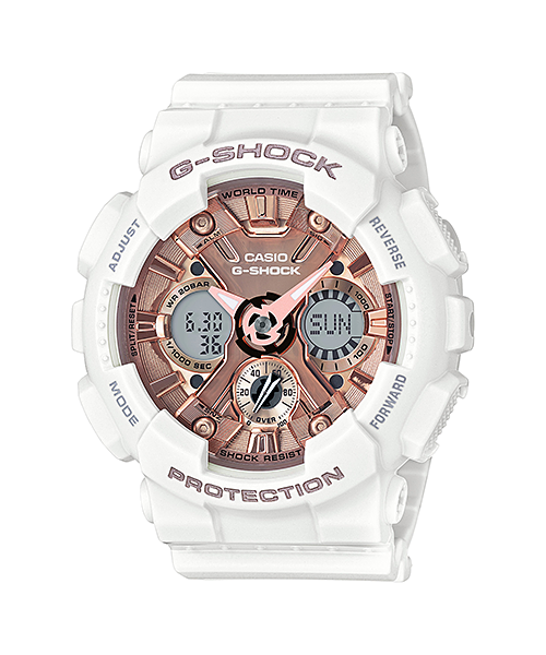 Casio G-Shock S Series White Resin Band Watch GMAS120MF-7A2 Watchspree
