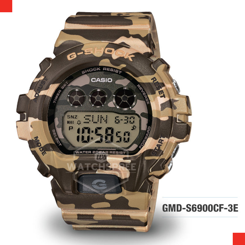 Casio G-Shock S Series Women Camouflage Watch GMDS6900CF-3D Watchspree