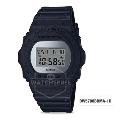 Casio G-Shock Special Color Metallic Mirror Face Black Resin Band Watch DW5700BBMA-1D DW-5700BBMA-1D Watchspree