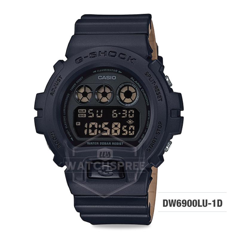 Casio G-Shock Special Color Model Black Resin Band Watch DW6900LU-1D DW-6900LU-1D Watchspree
