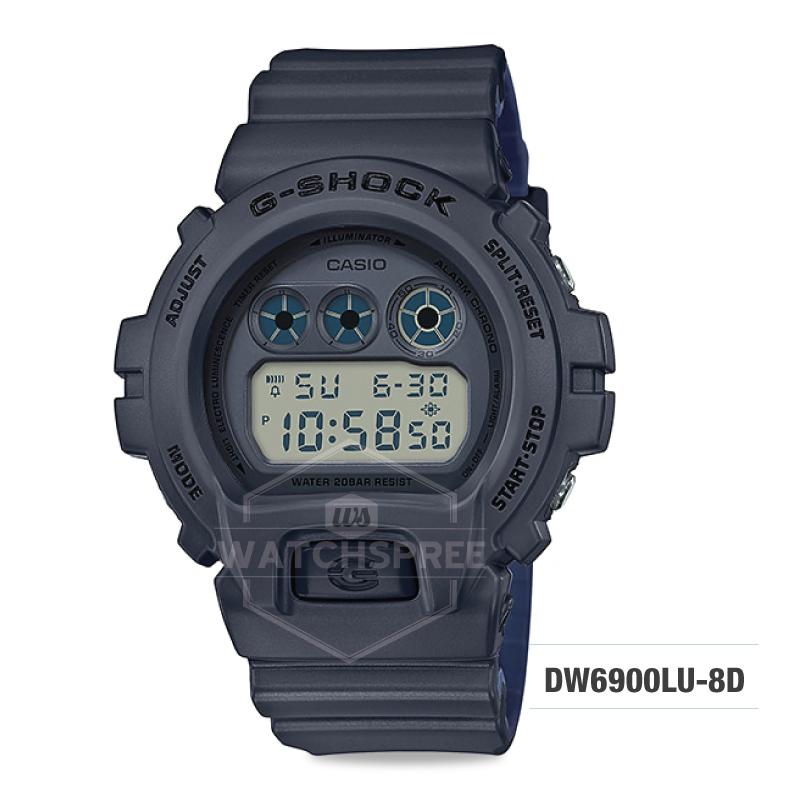 Casio G-Shock Special Color Model Grey Resin Band Watch DW6900LU-8D DW-6900LU-8D Watchspree