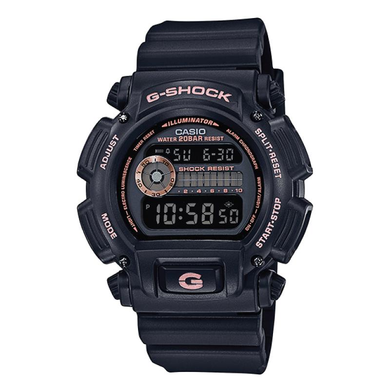 Casio G-Shock Special Color Models Black Resin Band Watch DW9052GBX-1A4 DW-9052GBX-1A4 Watchspree