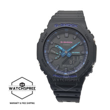 Load image into Gallery viewer, Casio G-Shock Special Colour Model Carbon Core Guard Structure Black Resin Band Watch GA2100VB-1A GA-2100VB-1A Watchspree
