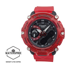 Load image into Gallery viewer, Casio G-Shock Special Colour Model Carbon Core Guard Structure Red Semi-Transparent Resin Band Watch GA2200SKL-4A GA-2200SKL-4A Watchspree
