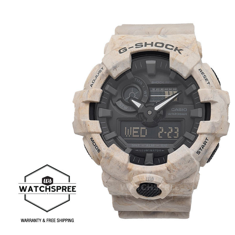 Casio G-Shock Special Colour Model GA-700 Lineup Utility Wave Marble Resin Band Watch GA700WM-5A GA-700WM-5A Watchspree