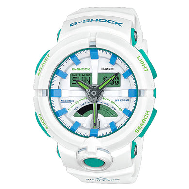 Casio G-Shock Sporty Mix Design Special Color White Resin Band Watch GA500WG-7A Watchspree