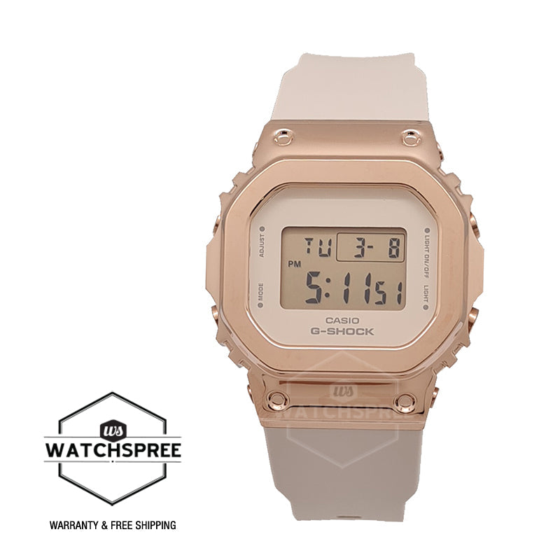 Casio G-Shock Square Design GM-S5600 Lineup for Ladies' Pink Resin Band Watch GMS5600PG-4D GM-S5600PG-4D GM-S5600PG-4 Watchspree
