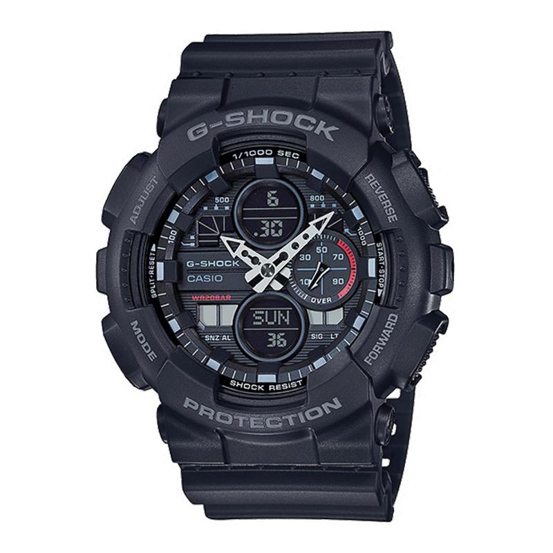 Casio G-Shock Standard Analog-Digital GA series Black Resin Band Watch GA140-1A1 GA-140-1A1 Watchspree