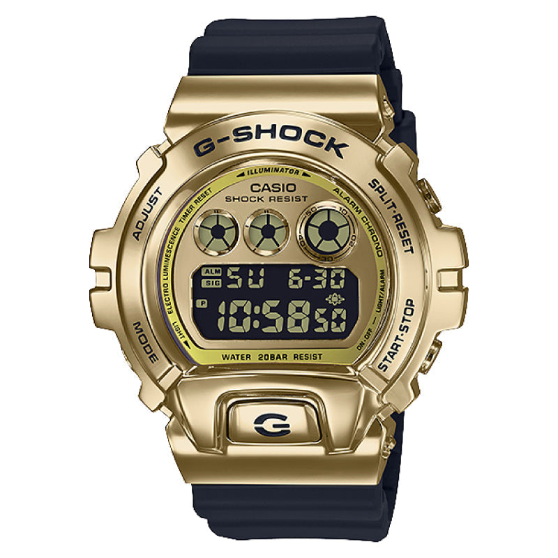 Casio G-Shock Standard Digital Metal-Covered Bezel Black Resin Band Watch GM6900G-9D GM-6900G-9D GM-6900G-9 Watchspree