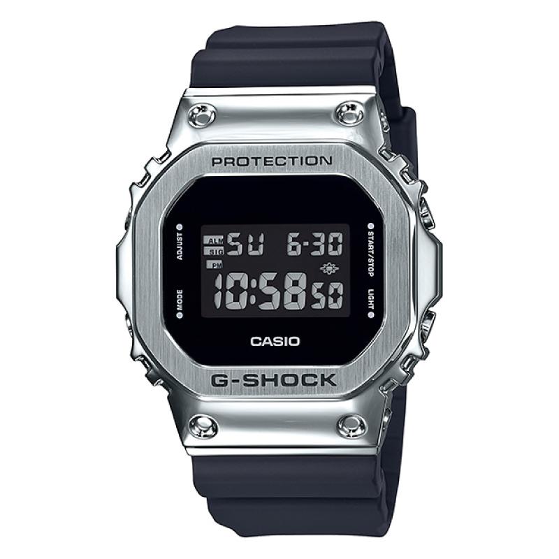 Casio G-Shock Standard Square-Faced Digital Black Resin Band Watch GM5600-1D GM-5600-1D GM-5600-1 Watchspree