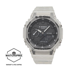 Load image into Gallery viewer, Casio G-Shock Transparent Pack Series Carbon Core Guard Structure Semi-Transparent Resin Band Watch GA2100SKE-7A GA-2100SKE-7A Watchspree
