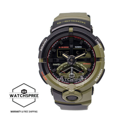 Casio G-Shock and CHARI&CO Limited Model Olive / Black Resin Band Watch GA500K-3A Watchspree