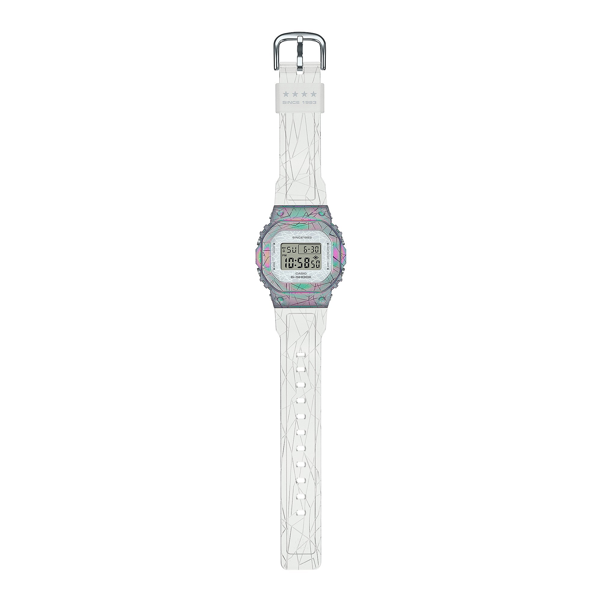Casio G-Shock for Ladies' 40th Anniversary Adventurer’s Stone Limited Edition White Translucent Hot Stamped Resin Band Watch GMS5640GEM-7D GM-S5640GEM-7D GM-S5640GEM-7 Watchspree