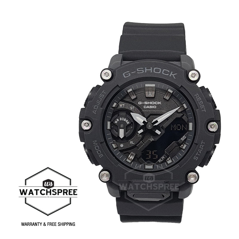 Casio G-Shock for Ladies' Carbon Core Guard Structure Black Resin Band Watch GMAS2200-1A GMA-S2200-1A Watchspree