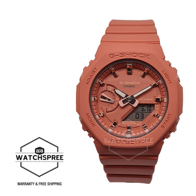 Casio G-Shock for Ladies' Carbon Core Guard Structure GMA-S2100 Lineup Coral Resin Band Watch GMAS2100-4A2 GMA-S2100-4A2 Watchspree
