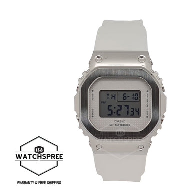 Casio G-Shock for Ladies' GM-S5600 Lineup White Semi-Transparent Resin Band Watch GMS5600SK-7D GM-S5600SK-7D GM-S5600SK-7 Watchspree