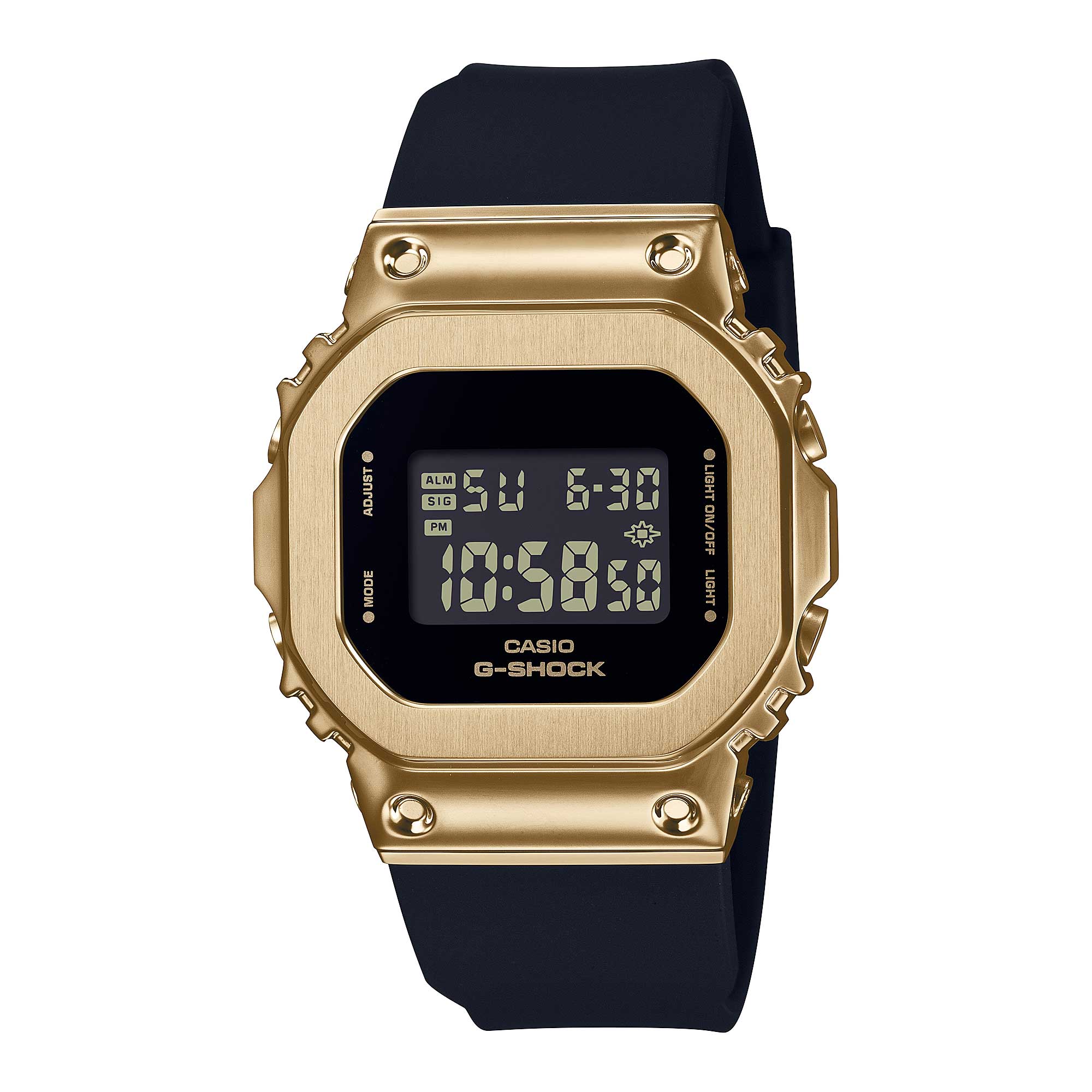 Casio G-Shock for Ladies' Metal-Clad Black Resin Band Watch GMS5600GB-1D GM-S5600GB-1D GM-S5600GB-1 Watchspree