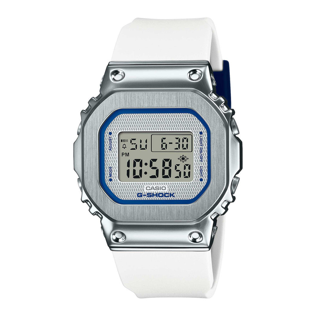 Casio G-Shock for Ladies' Metal-Clad Retro Design White Resin Band Watch GMS5600LC-7D GM-S5600LC-7D GM-S5600LC-7 Watchspree