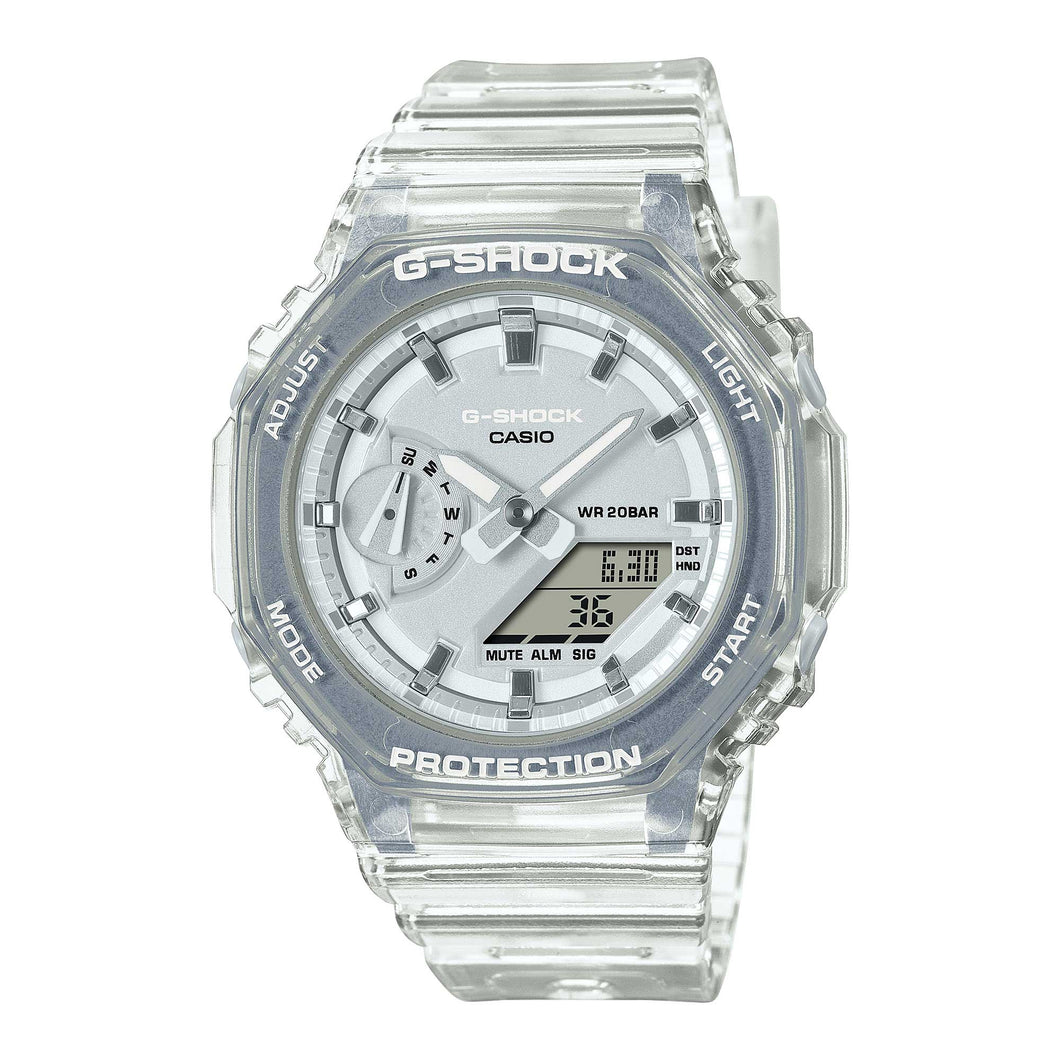 Casio G-Shock for Ladies' Metallic Translucent Design Series Carbon Core Guard Structure Translucent Resin Band Watch GMAS2100SK-7A GMA-S2100SK-7A Watchspree
