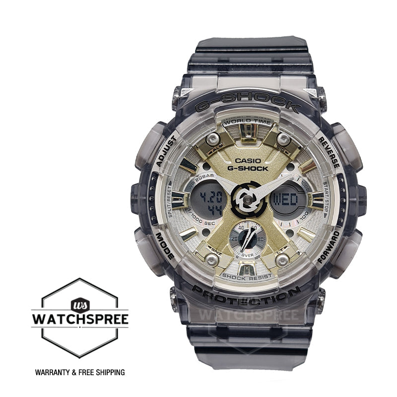 Casio G-Shock for Ladies' See-Through Subtle Grey Resin Band Watch GMAS110GS-8A GMA-S110GS-8A Watchspree