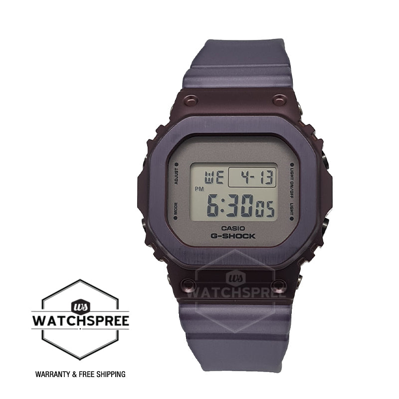 Casio G-Shock for Ladies' Special Colour Model Midnight Fog Series Purple Translucent Resin Band Watch GMS5600MF-6D GM-S5600MF-6D GM-S5600MF-6 Watchspree