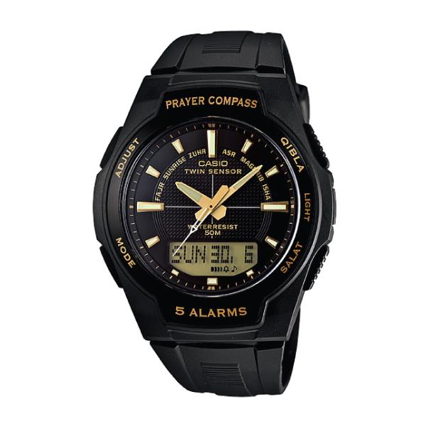 Casio Islamic Prayer Watch Series Black Resin Band Watch CPW500H-1A CPW-500H-1A Watchspree