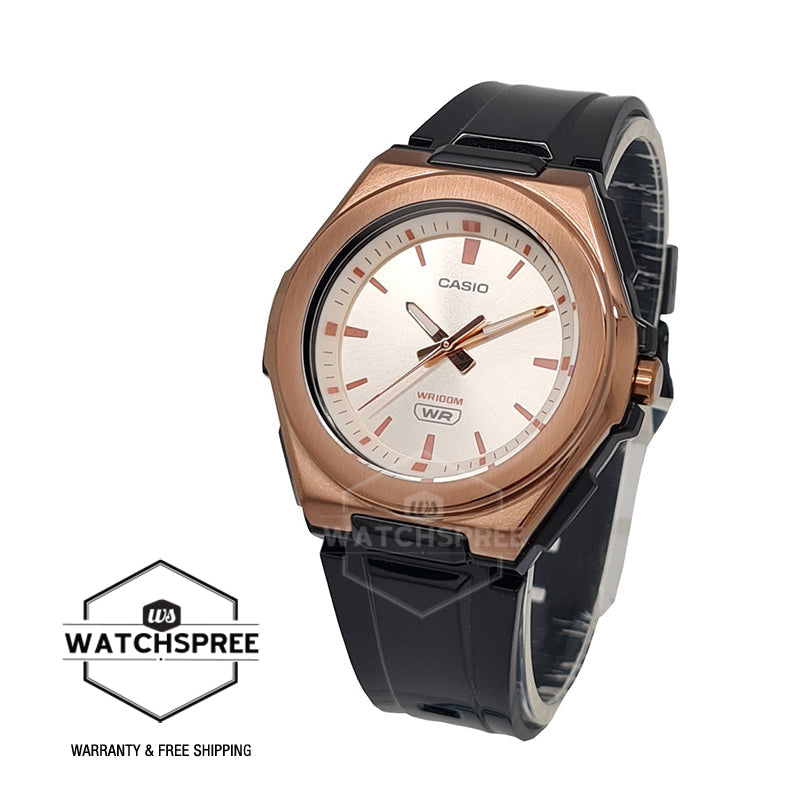 Casio Ladies' Analog Black Resin Band Watch LWA300HRG-5E LWA-300HRG-5E Watchspree