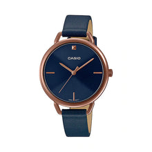 Load image into Gallery viewer, Casio Ladies&#39; Analog Blue Leather Strap Watch LTPE415RL-2C LTP-E415RL-2C Watchspree

