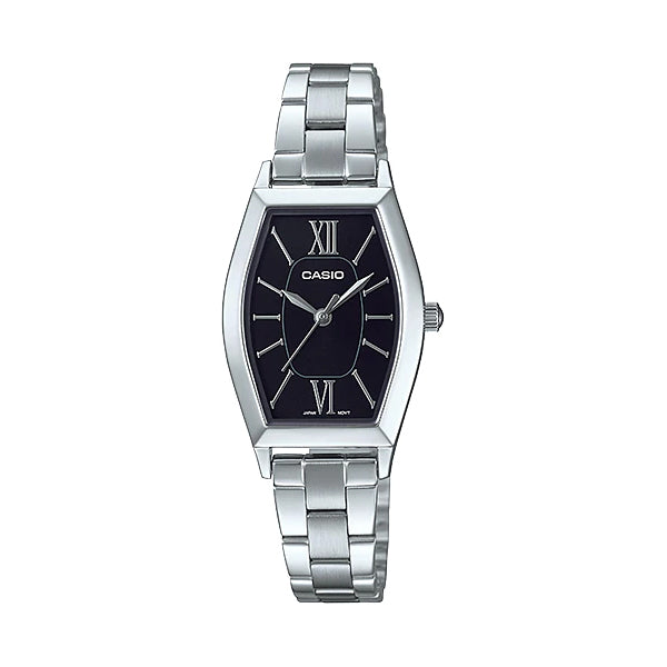 Casio Ladies' Analog Stainless Steel Band Watch LTPE167D-1A LTP-E167D-1A Watchspree