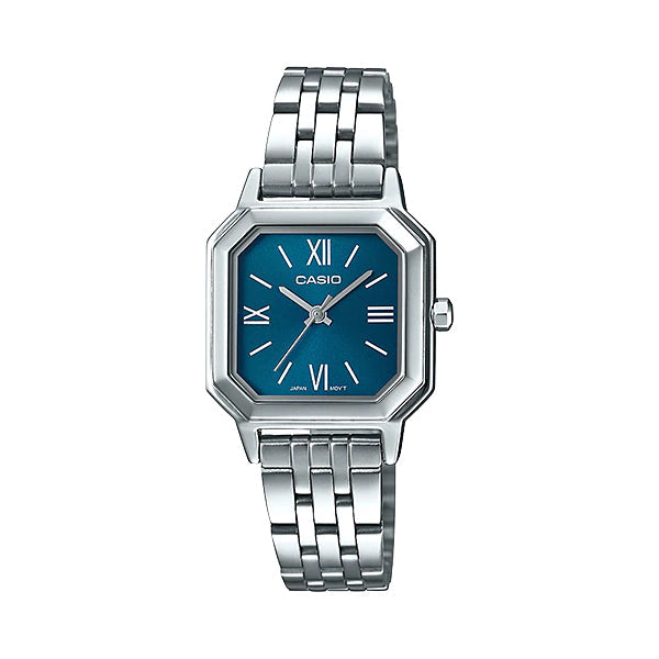 Casio Ladies' Analog Stainless Steel Band Watch LTPE169D-2B LTP-E169D-2B Watchspree
