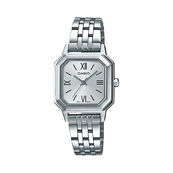 Casio Ladies' Analog Stainless Steel Band Watch LTPE169D-7B LTP-E169D-7B Watchspree