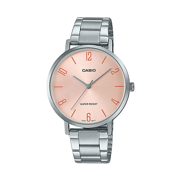 Casio Ladies' Analog Stainless Steel Band Watch LTPVT01D-4B2 LTP-VT01D-4B2 Watchspree