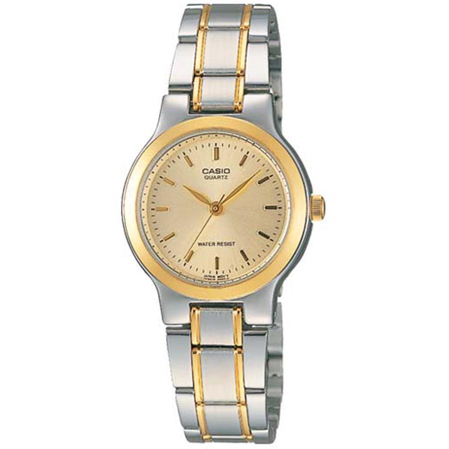 Casio Ladies' Classic Series Two-tone Stainless Steel Band Watch LTP1131G-9A LTP-1131G-9A Watchspree