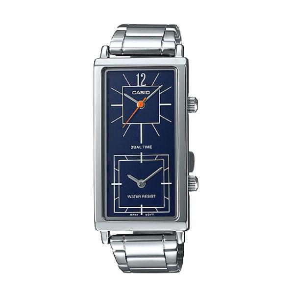 Casio Ladies' Fashion Enticer Series Silver Stainless Steel Watch LTPE151D-2B LTP-E151D-2B Watchspree
