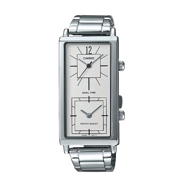 Casio Ladies' Fashion Enticer Series Silver Stainless Steel Watch LTPE151D-7B LTP-E151D-7B Watchspree