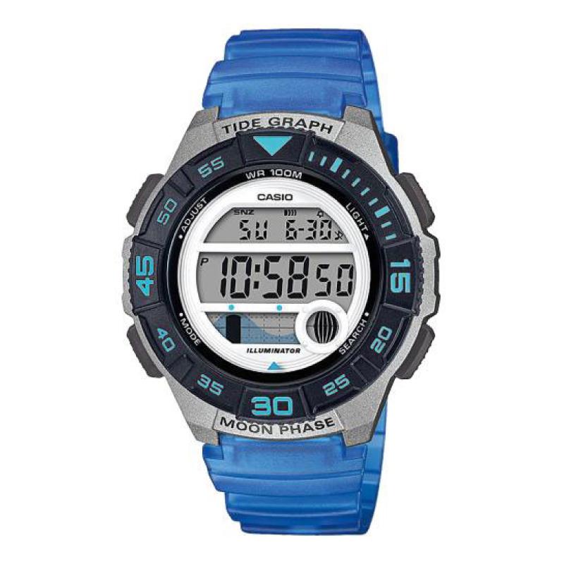 Casio Ladies' Sports Blue Resin Band Watch LWS1100H-2A LWS-1100H-2A Watchspree