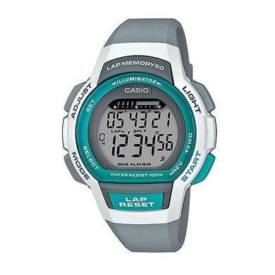 Casio Ladies' Sports Grey Resin Band Watch LWS1000H-8A LWS-1000H-8A Watchspree