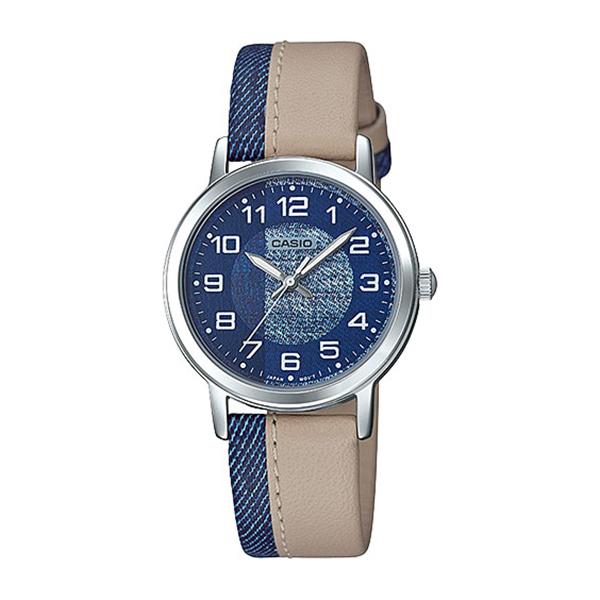 Casio Ladies' Standard Analog Brown Leather Band Watch LTPE159L-2B2 LTP-E159L-2B2 Watchspree
