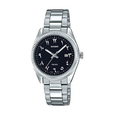 Casio Ladies Standard Analog Silver Stainless Steel Band Watch LTP1302D-1B3 LTP-1302D-1B3 Watchspree