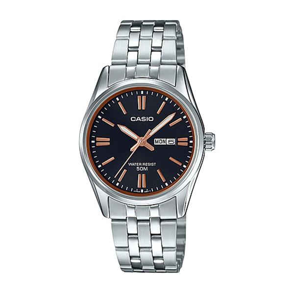 Casio Ladies' Standard Analog Silver Stainless Steel Band Watch LTP1335D-1A2 LTP-1335D-1A2 Watchspree
