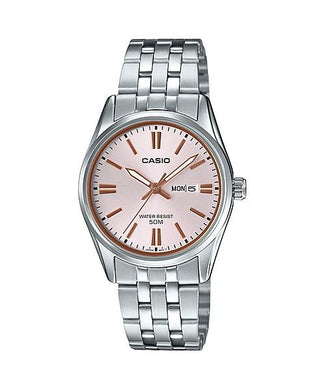 Casio Ladies' Standard Analog Silver Stainless Steel Band Watch LTP1335D-4A LTP-1335D-4A Watchspree