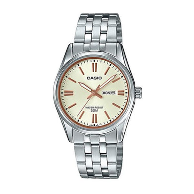 Casio Ladies' Standard Analog Silver Stainless Steel Band Watch LTP1335D-9A LTP-1335D-9A Watchspree